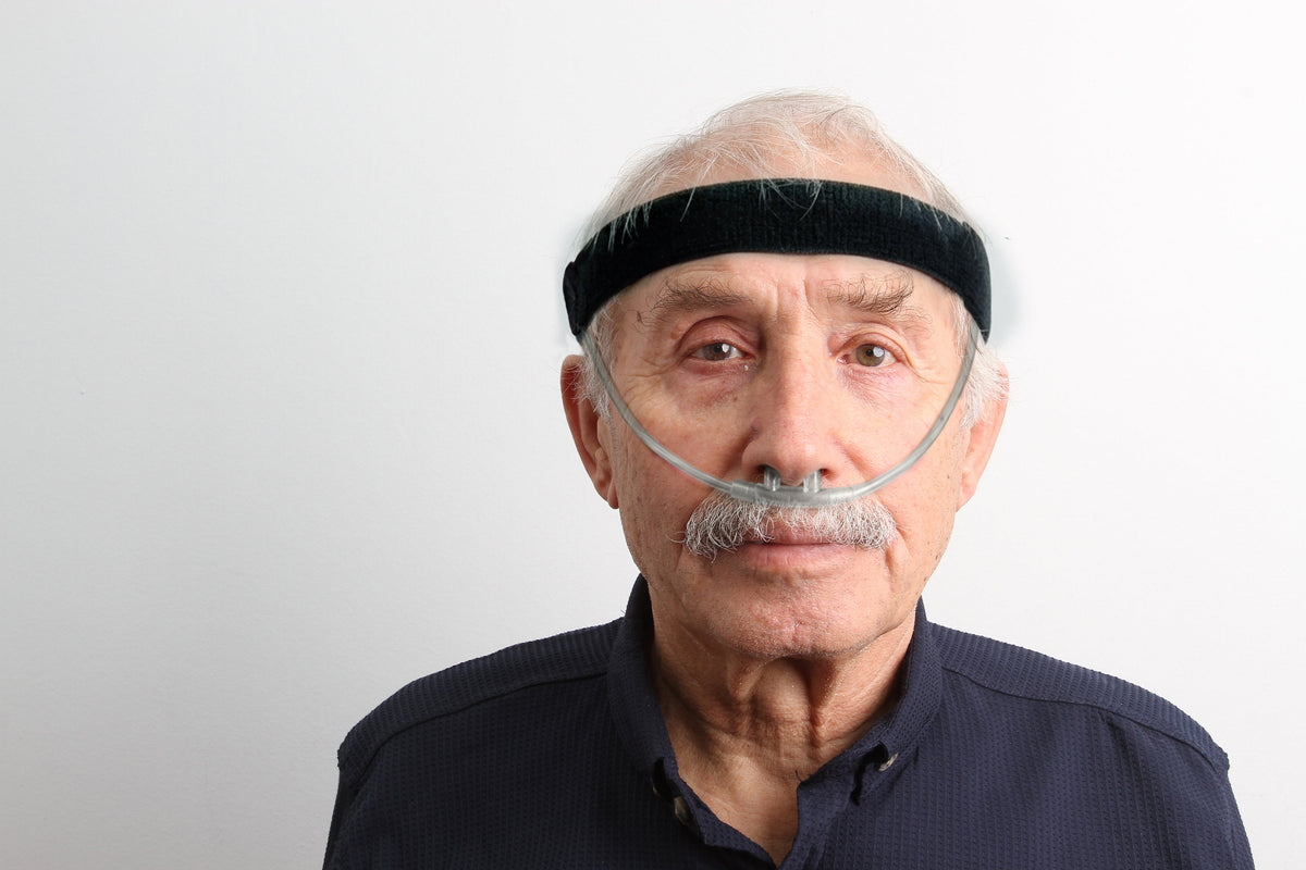 Pumpcases adjustable cannula headband for oxygen tubing