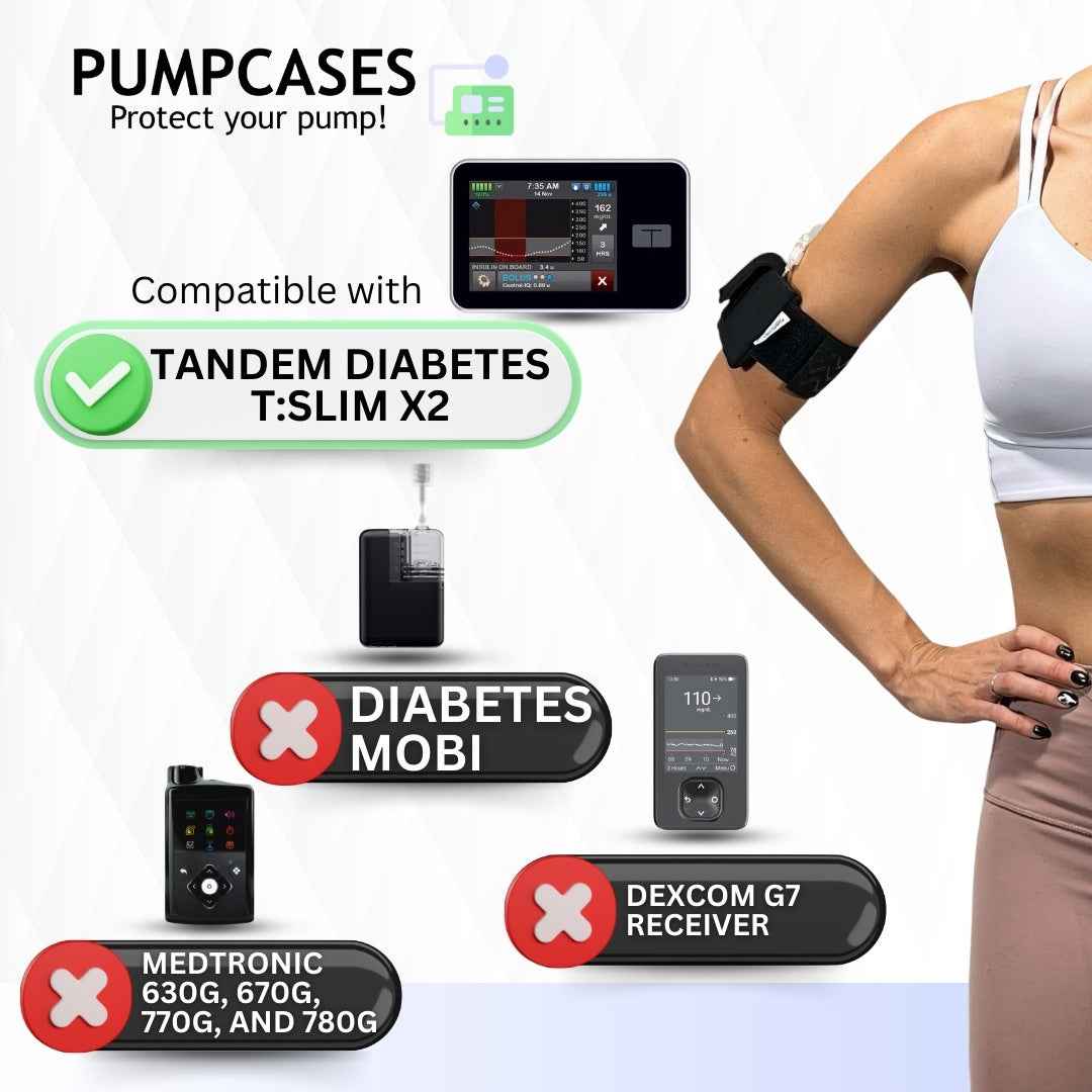 Pumpcases Tandem t:slim X2 Adjustable Thighband Insulin Pump Case